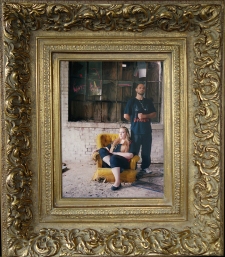 Matriarch, 2015; Medium-format film photograph, antique gilt frame (approx 30" x 24" x 4") $275